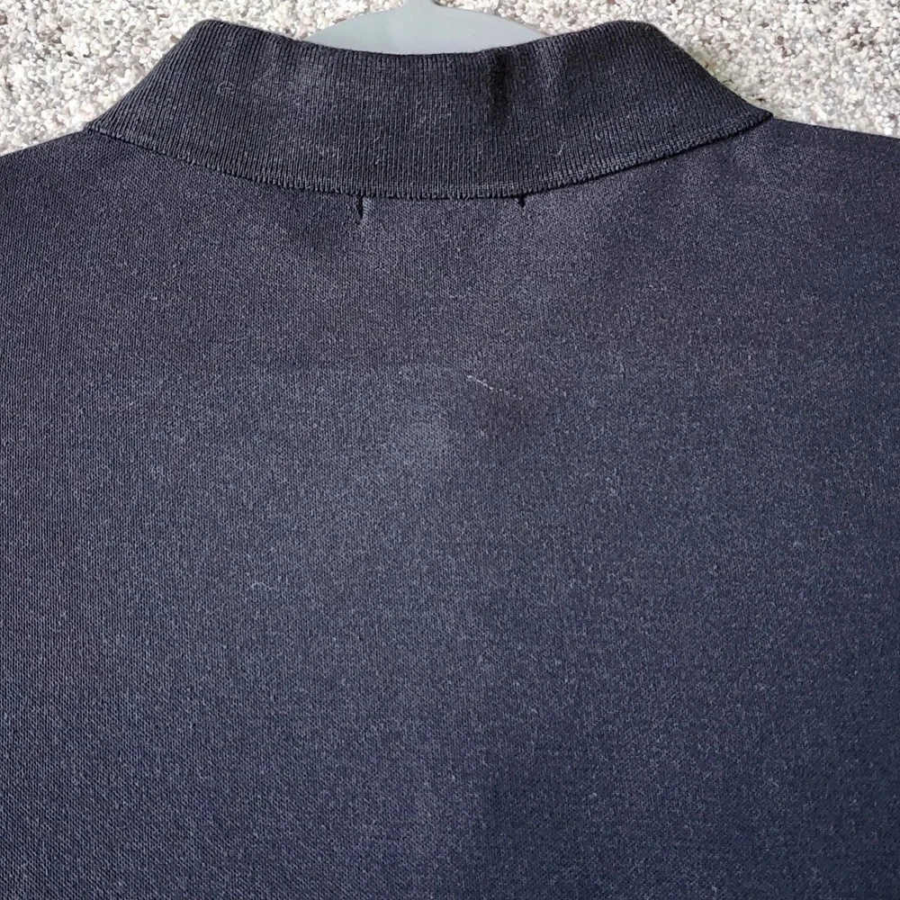 True Religion Polo Shirt Mens Large Black‎ Horseshoe Logo Excellent